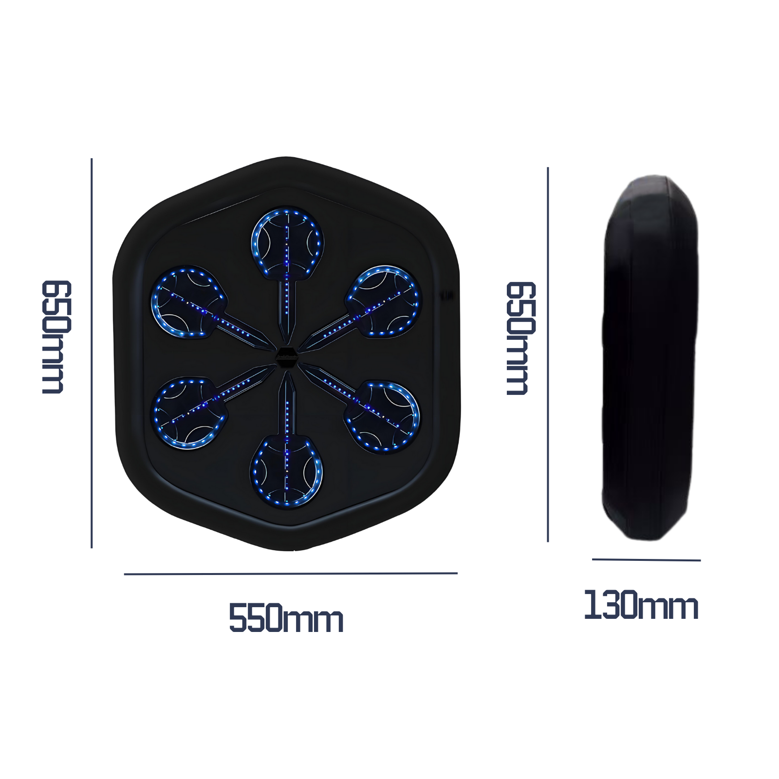 Size of the smart music boxing machine