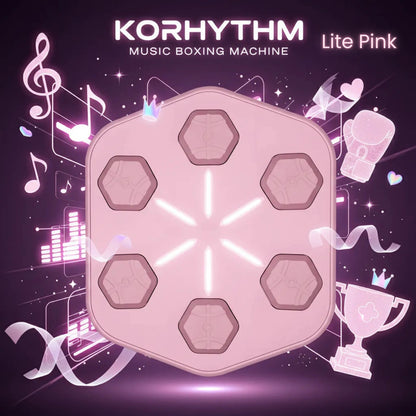 Pink Lite edition electronic boxing wall target designed for girls, featuring a cute design and softer impact pads for beginner kids' fitness and fun.